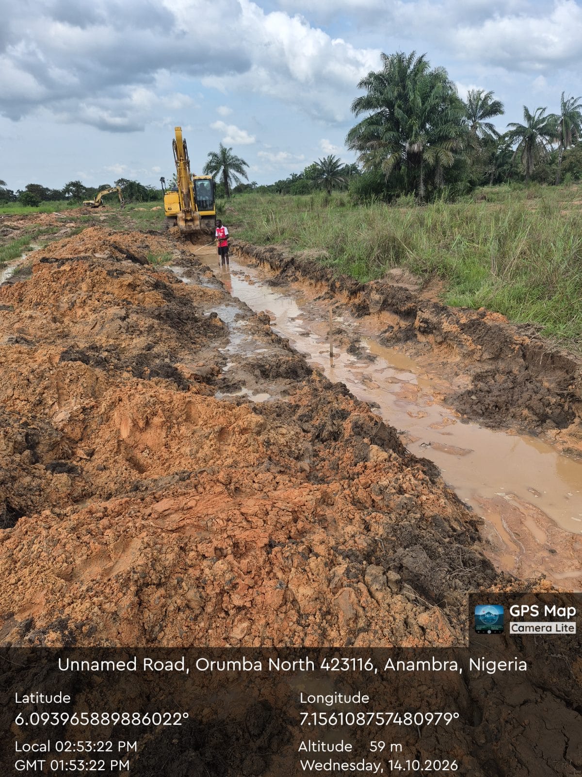 Latest site photograph of Construction and dualization of the Aerotropolis road 1 and airport main access road