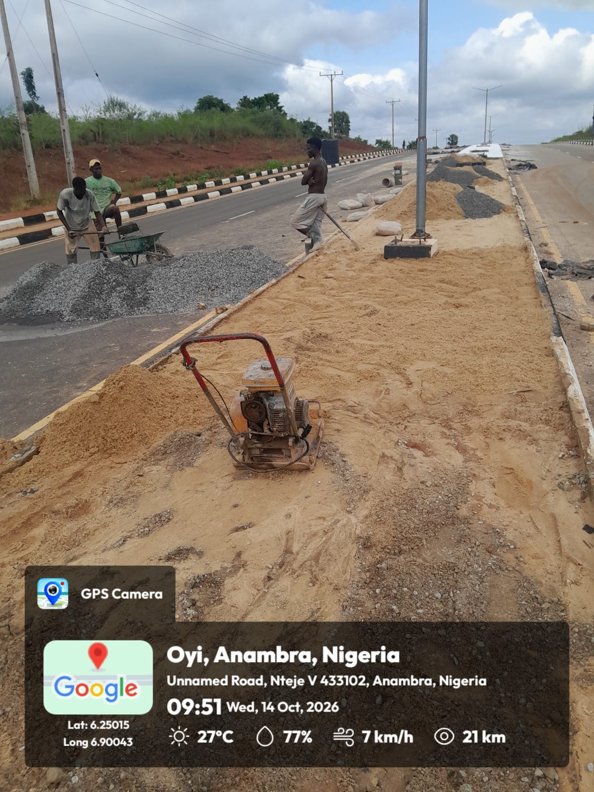 Site photo, 14 Oct 2026