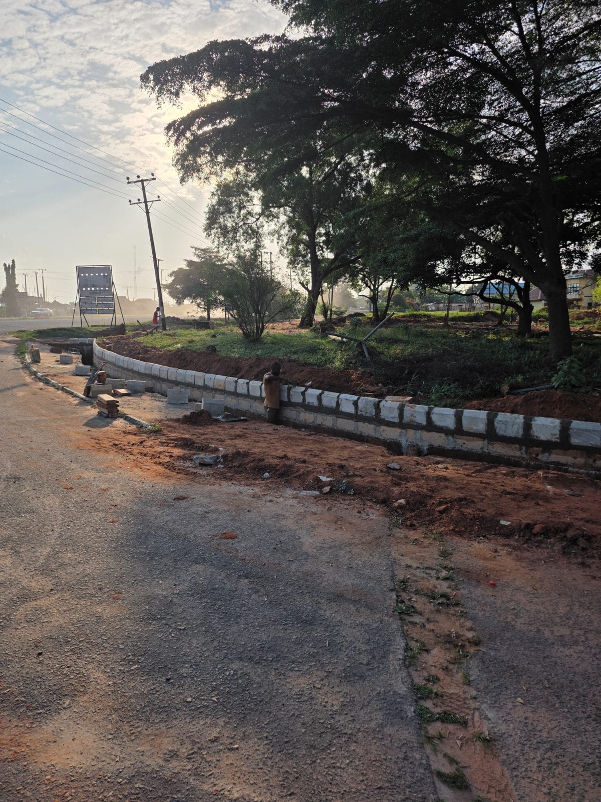 Latest site photograph of Construction of additional external works within the Solution Innovation District (SID) complex